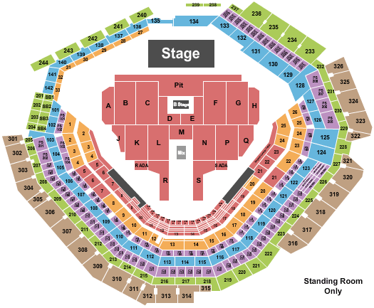 Globe Life Field My Chemical Romance Seating Chart